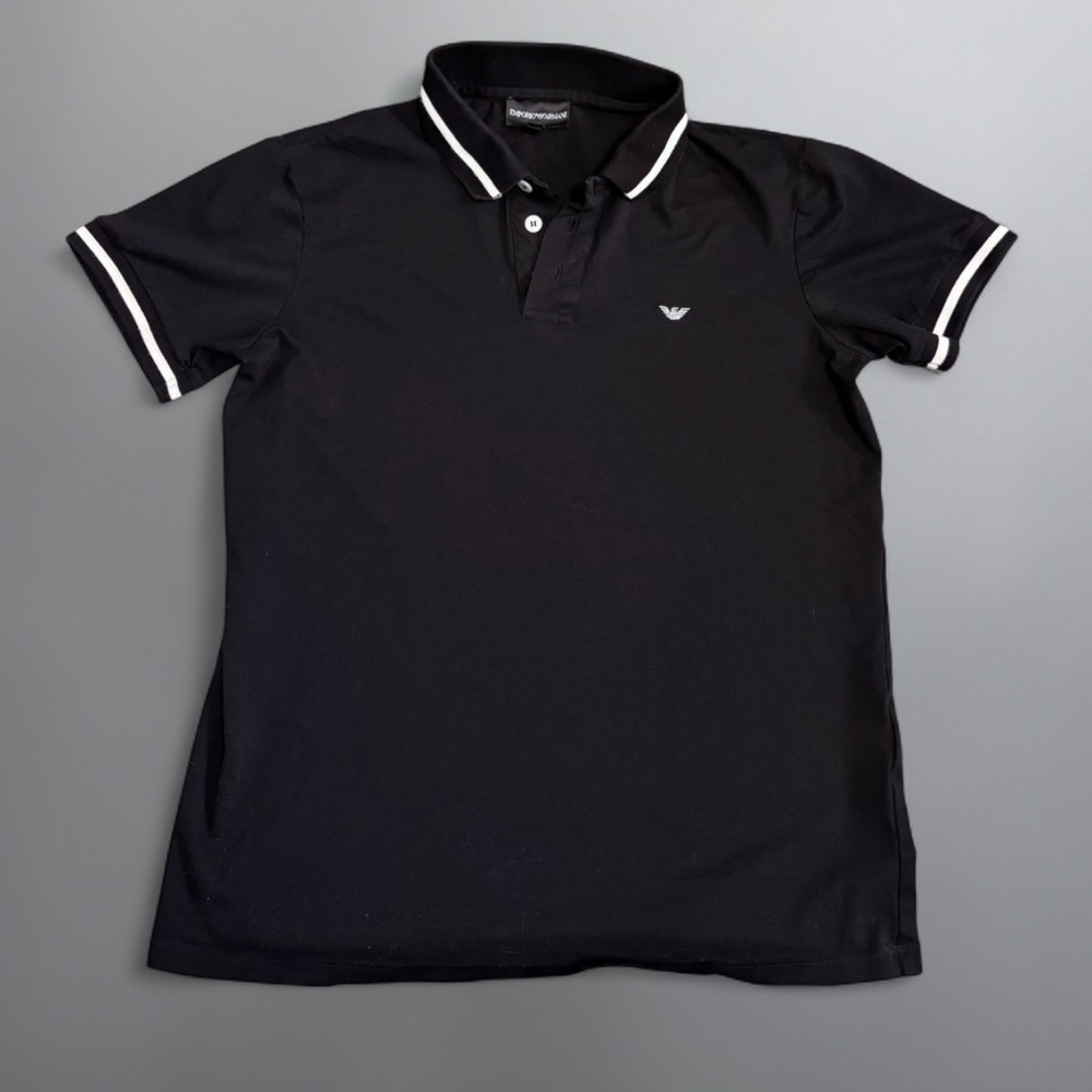 Emporio Armani Black Polo Shirt